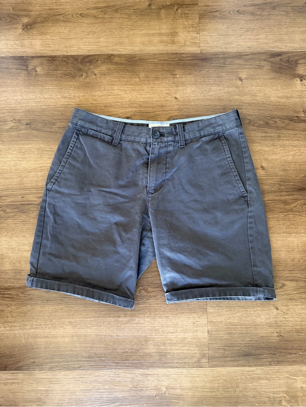 1901 Men's Charcoal Flat Front Shorts